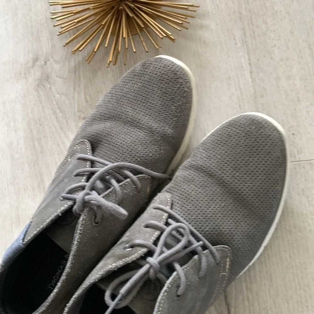 Thomas & Vine  Men's McCoy Chukka Boots - Grey leather boots‎ size 10.5 suede